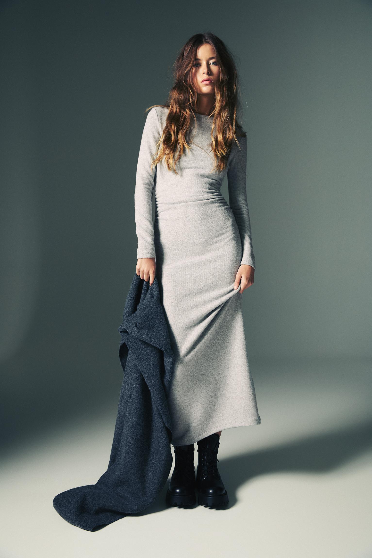 Pull and bear midi dress online