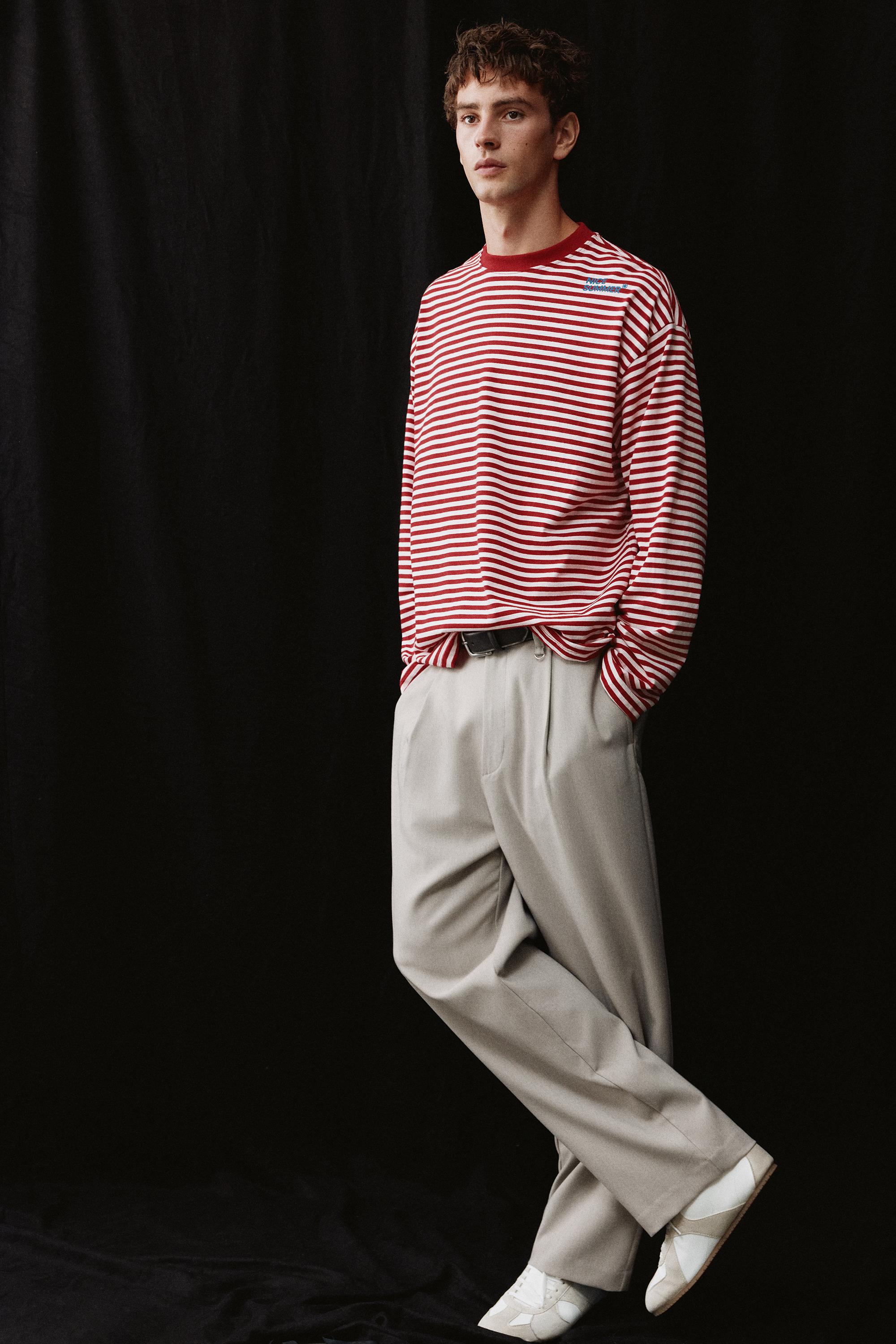 Tailored darted trousers — Stone