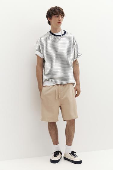 STWD jogger Bermuda shorts — Sand 1