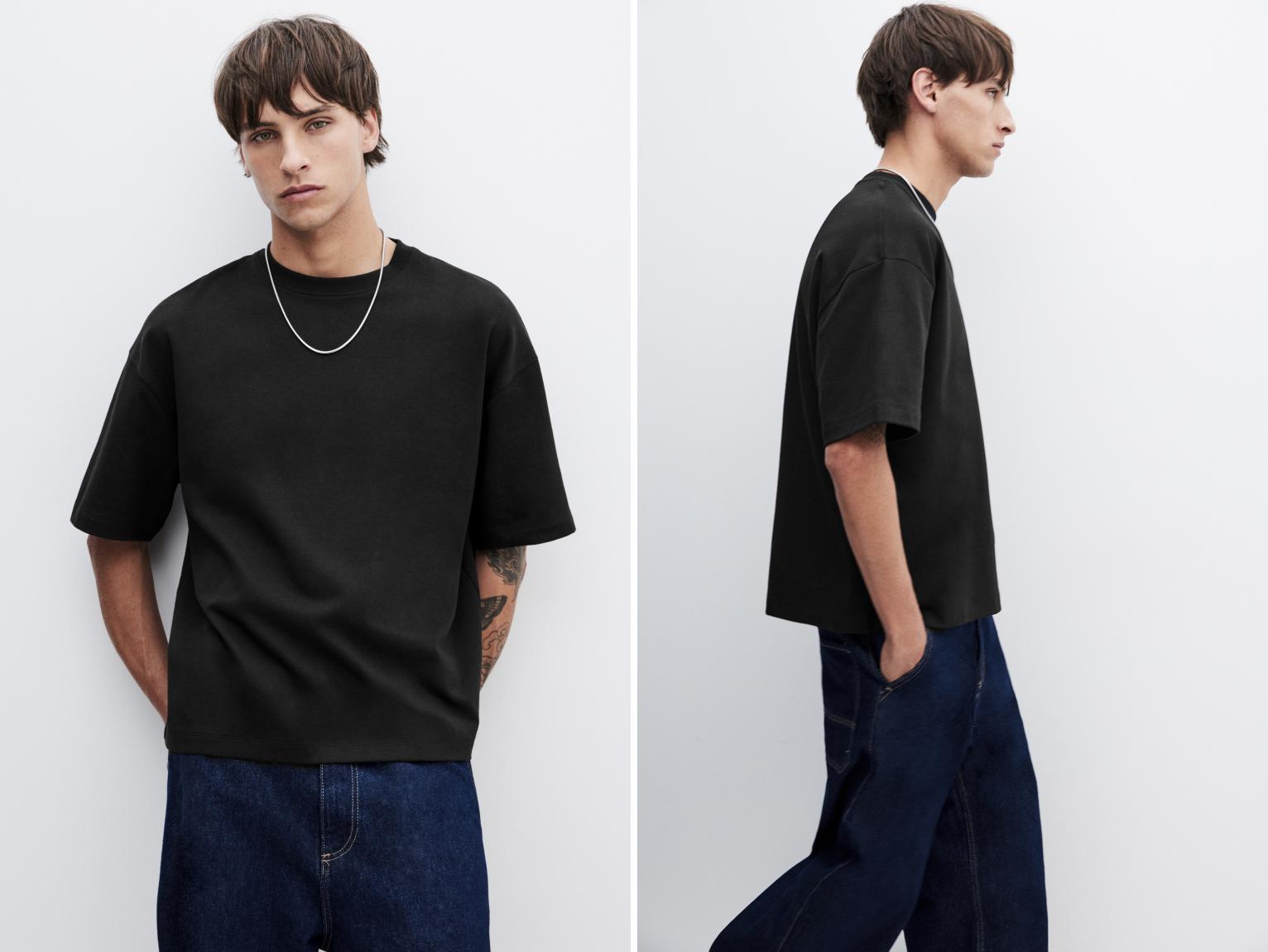Boxy T-shirt — Black