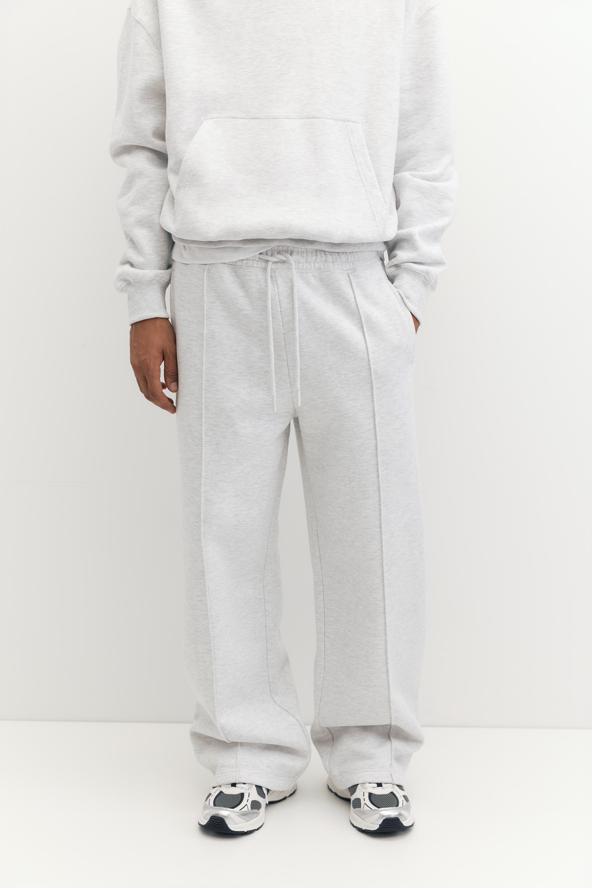 STWD baggy joggers — Pale marl