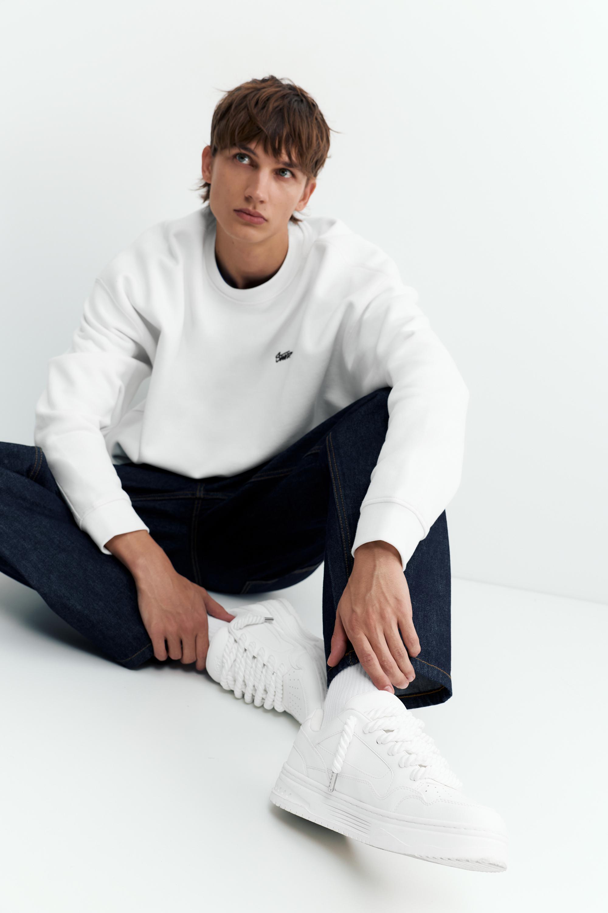 STWD lace-up trainers — White