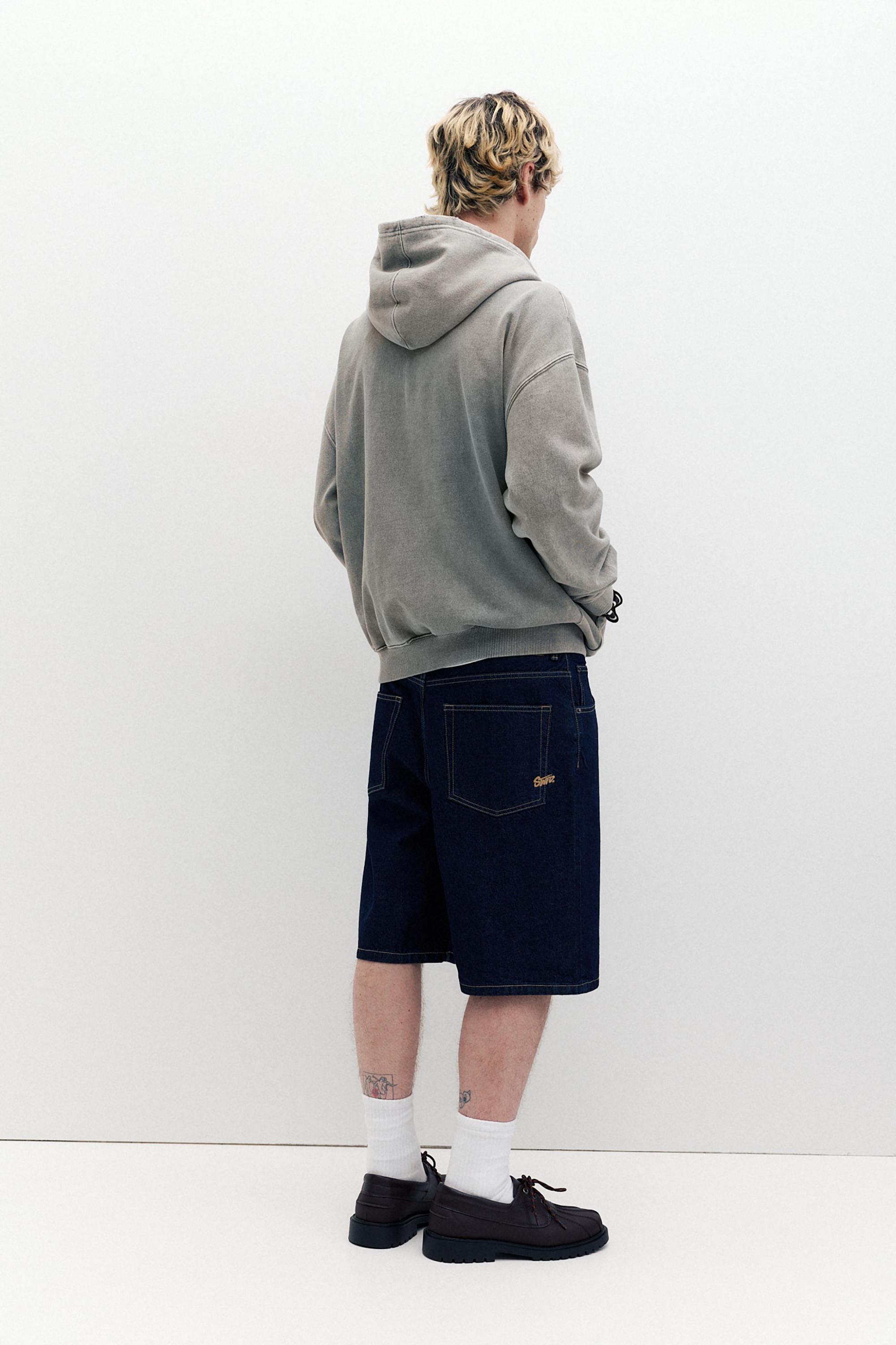 STWD fermuarlı kapüşonlu sweatshirt - Görsel 8