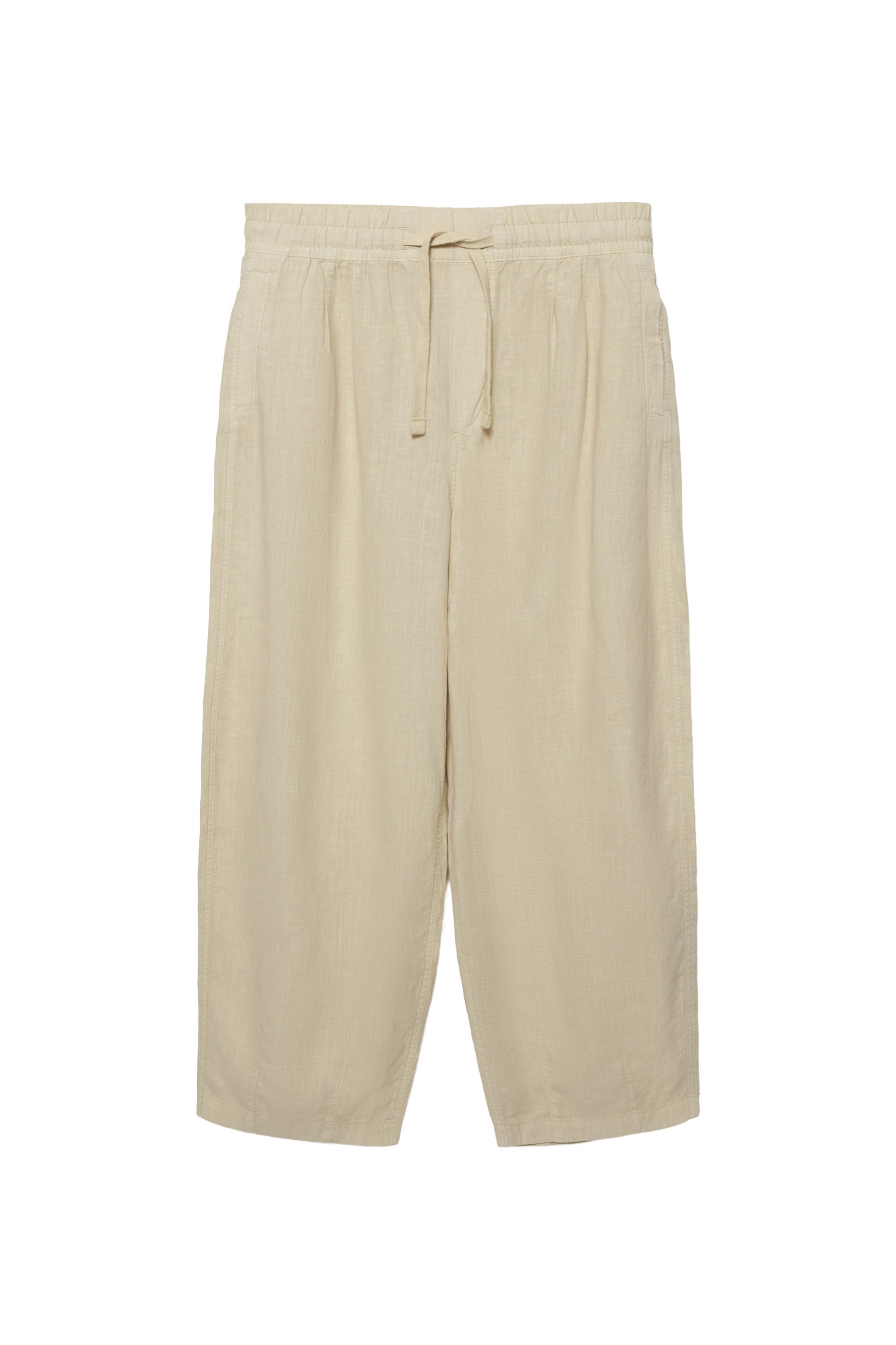 Ketenli jogger pantolon - Görsel 12