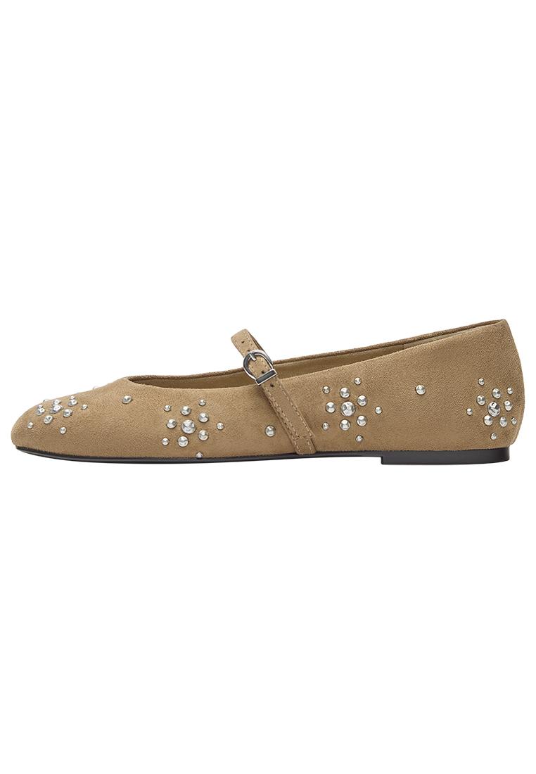 Studded ballet flats — Sand