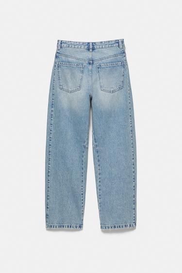 Barrel jeans with side-seam detail — Faded blue 5