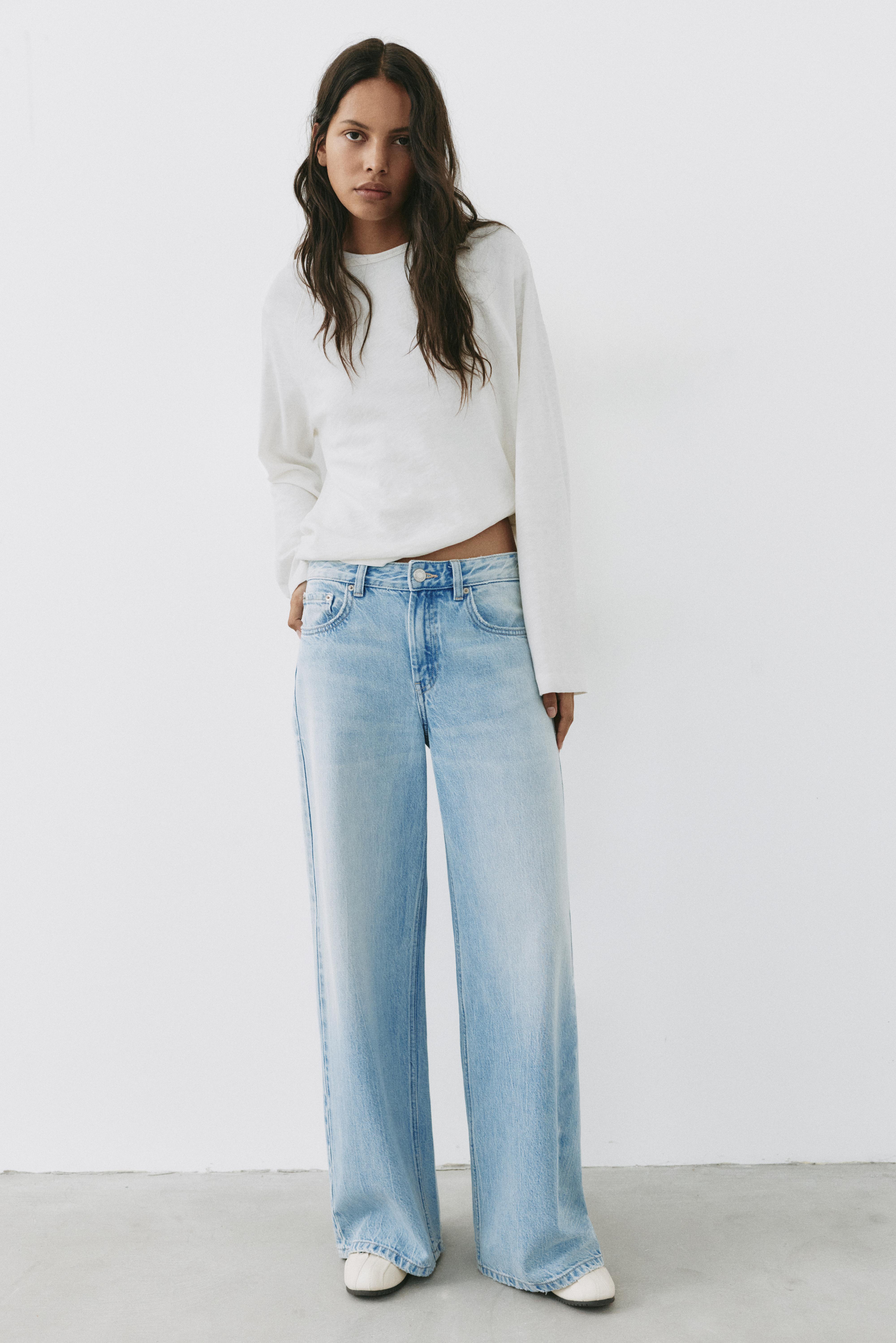 Oversize baggy jeans — Sky blue