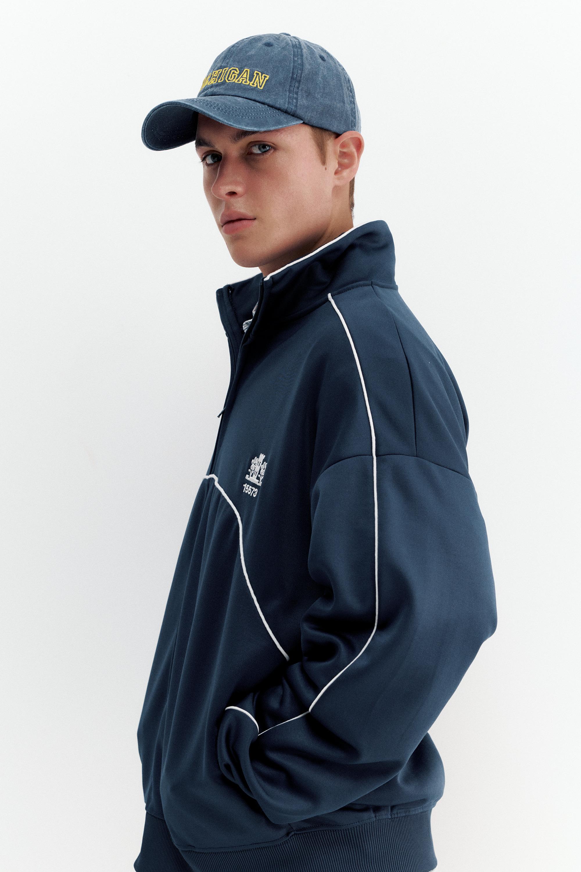 Fermuarlı nakışlı ceket - Görsel 12