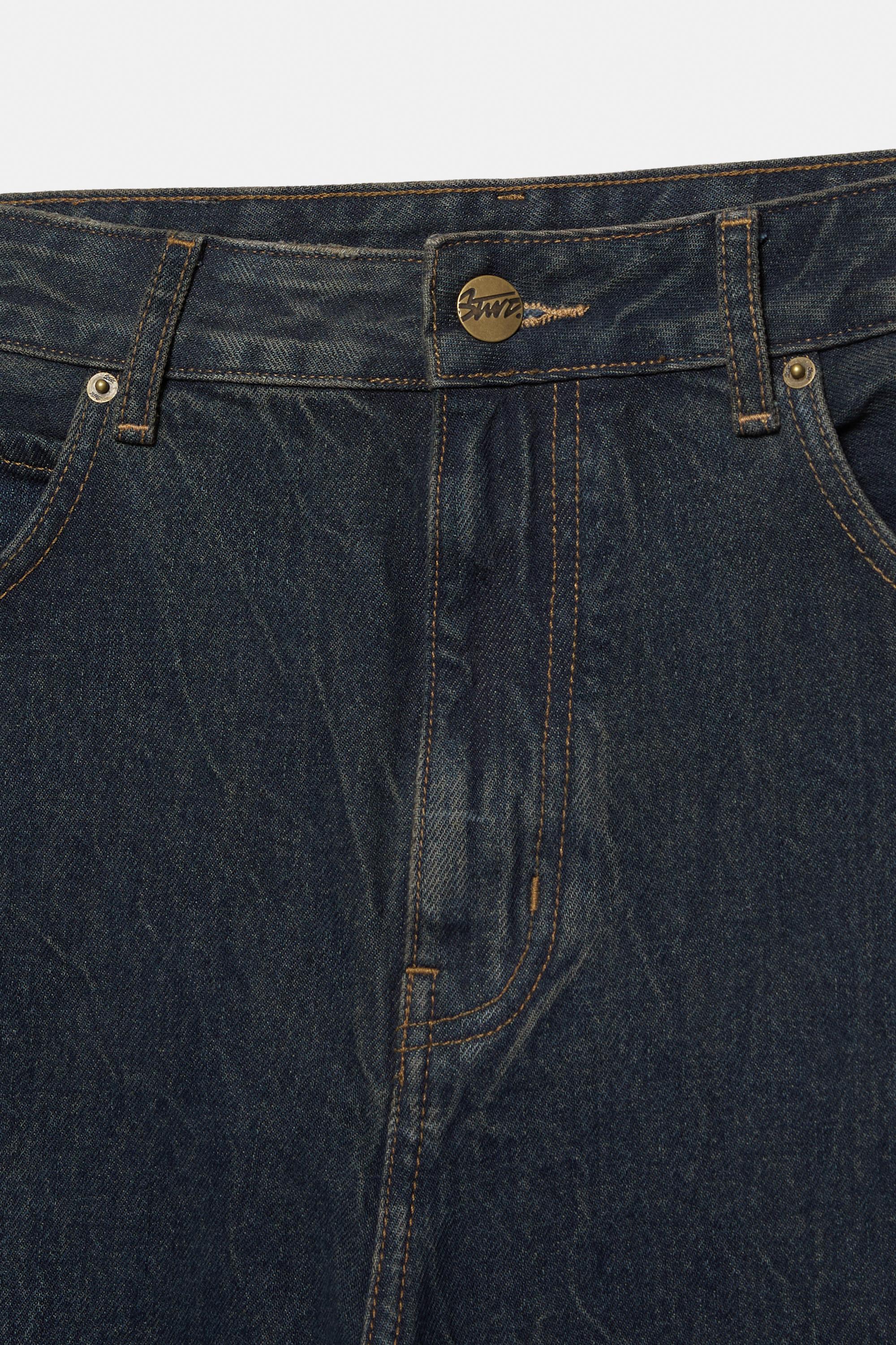Relaxed fit baggy jeans — Dark blue