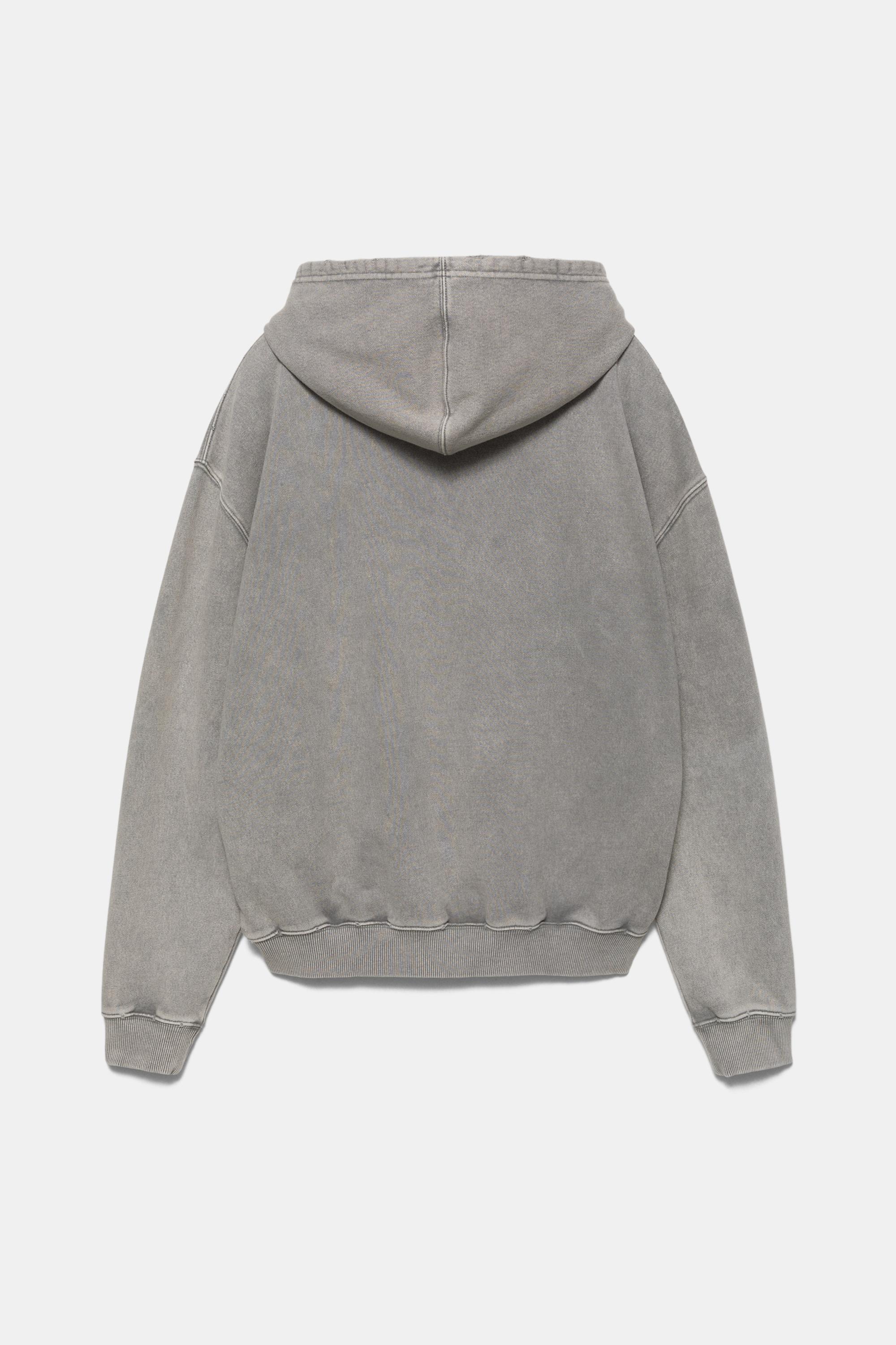 STWD fermuarlı kapüşonlu sweatshirt - Görsel 5