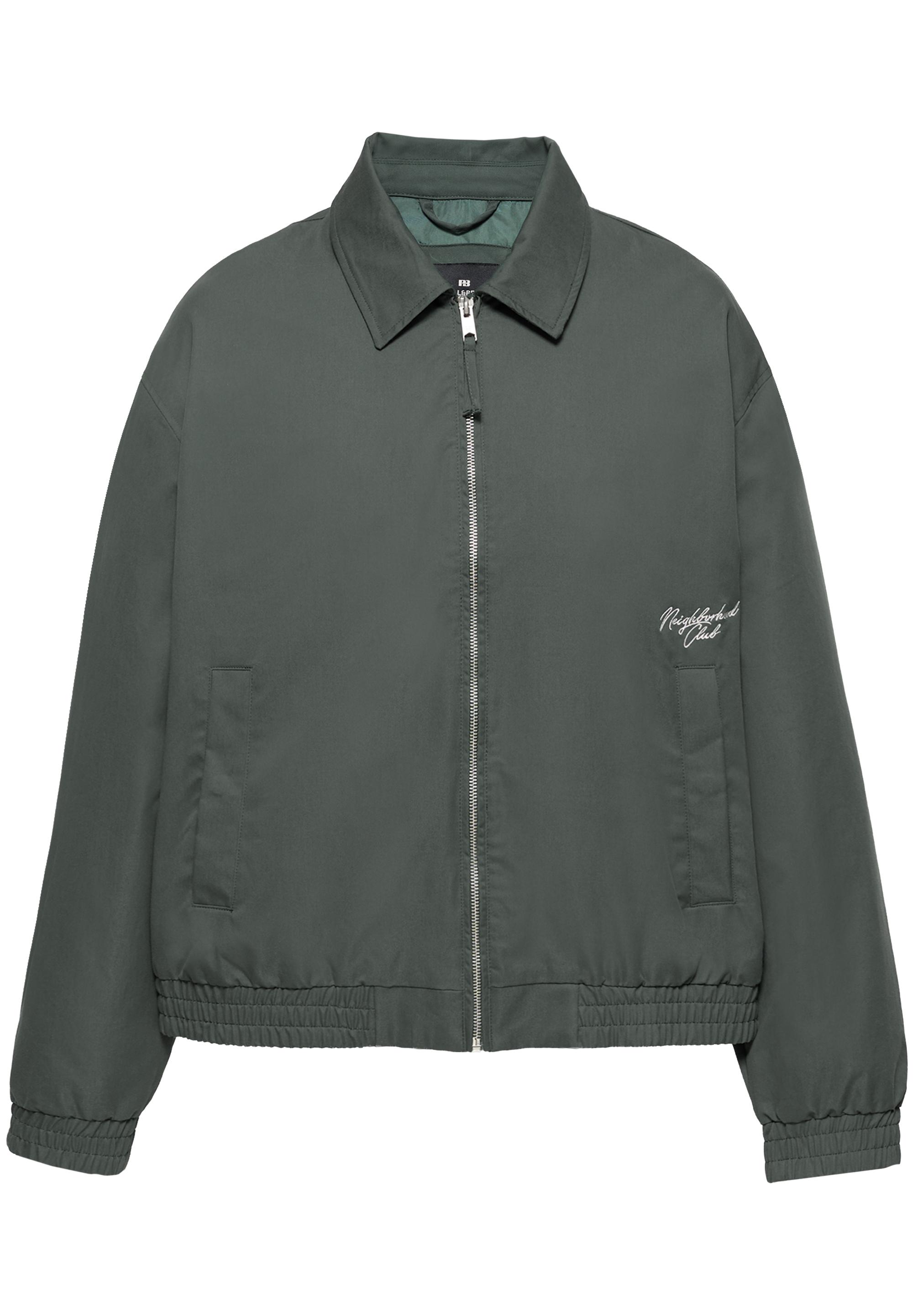 Embroidered jacket — Bluish green