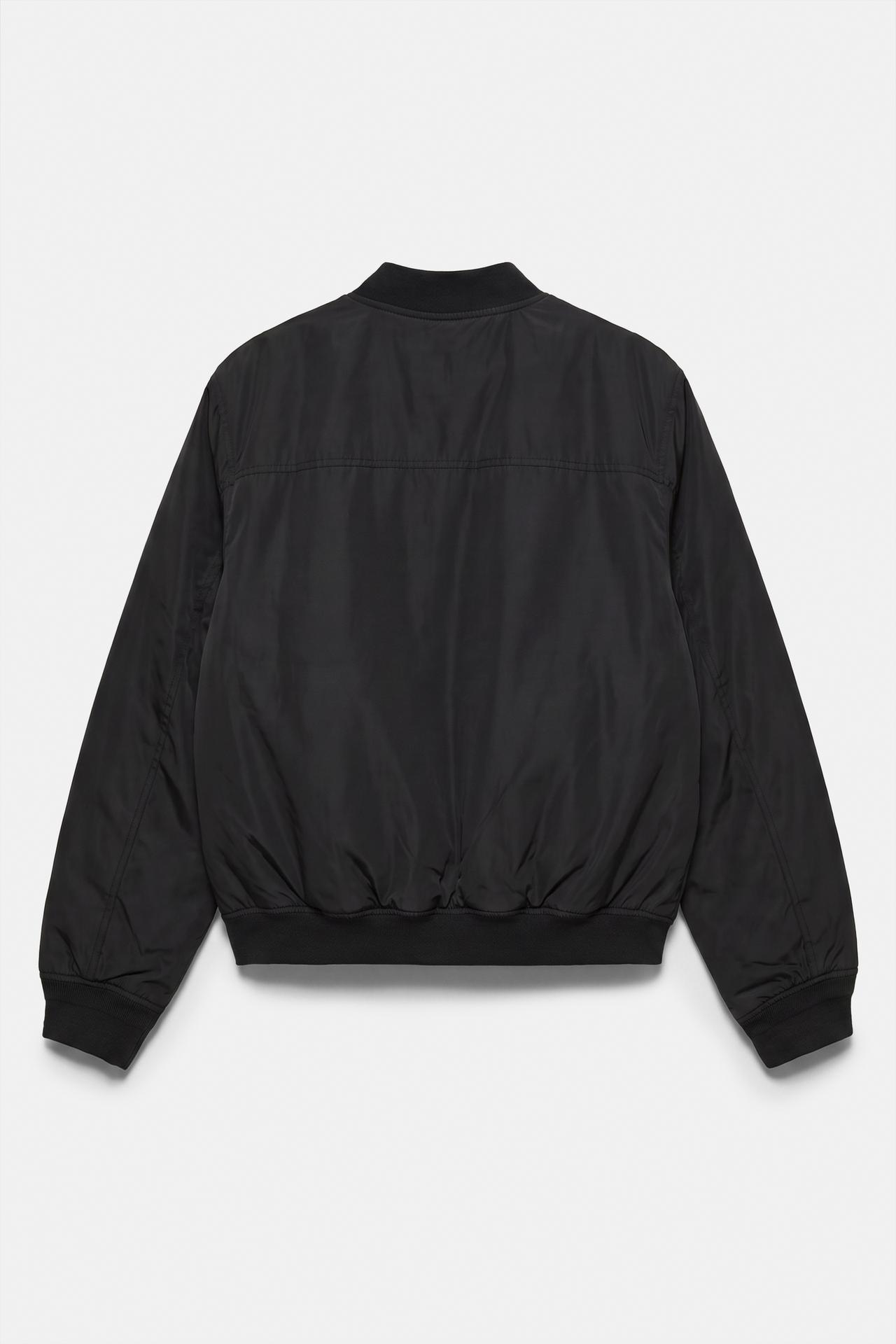Padded bomber jacket — Black