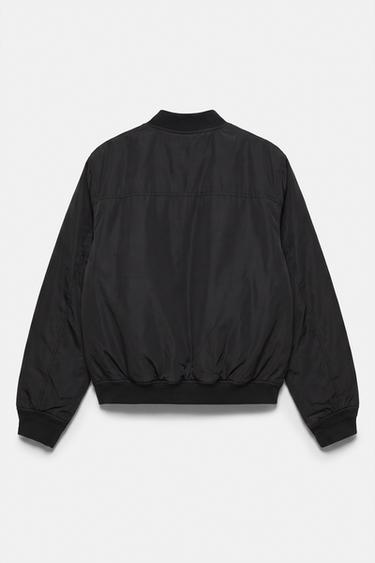 Padded bomber jacket — Black 5