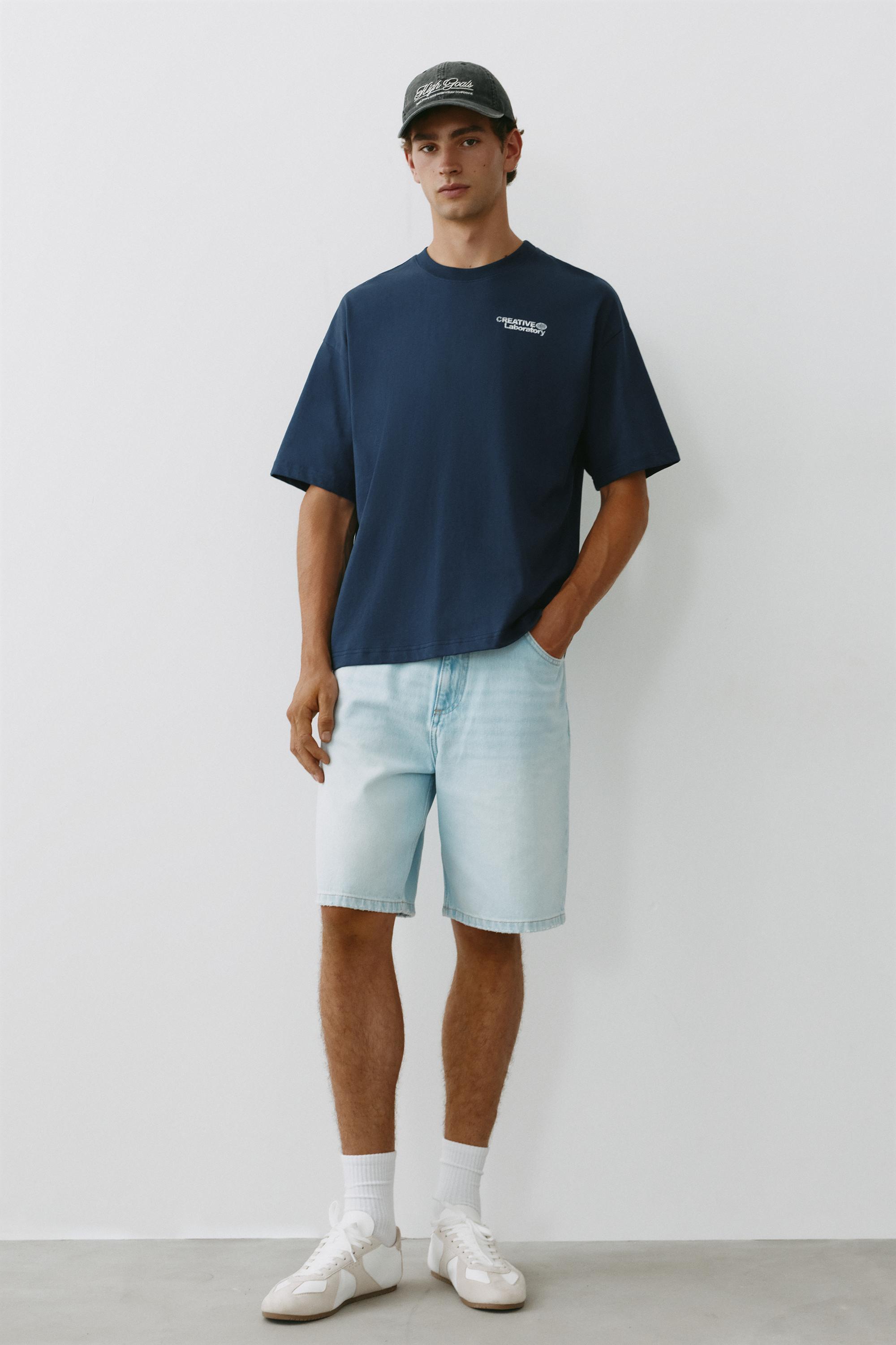 Creative Laboratory graphic T-shirt — Navy