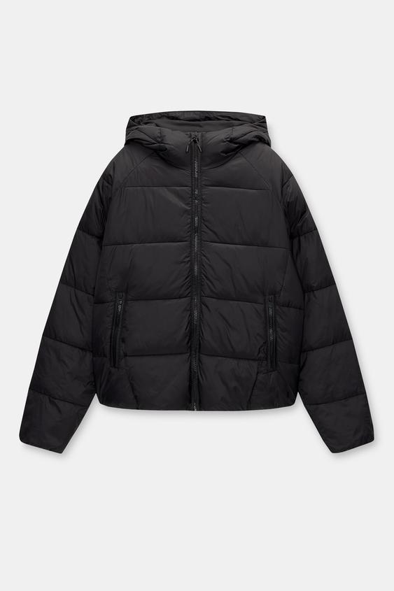 Double Faced Jacket Perfecto Pull And Bear Femme Buy Feather Down