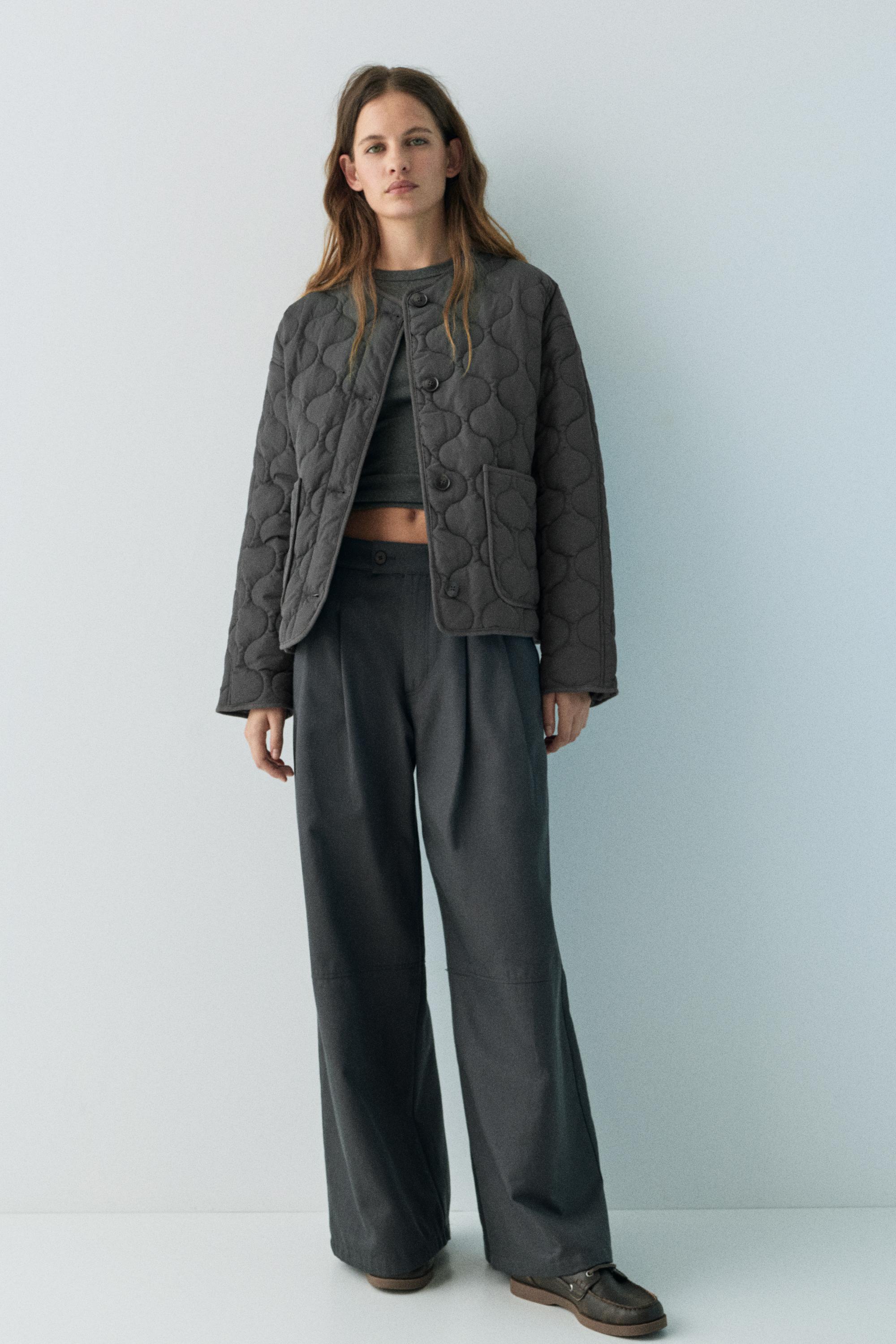 Lightweight padded jacket — Anthracite grey
