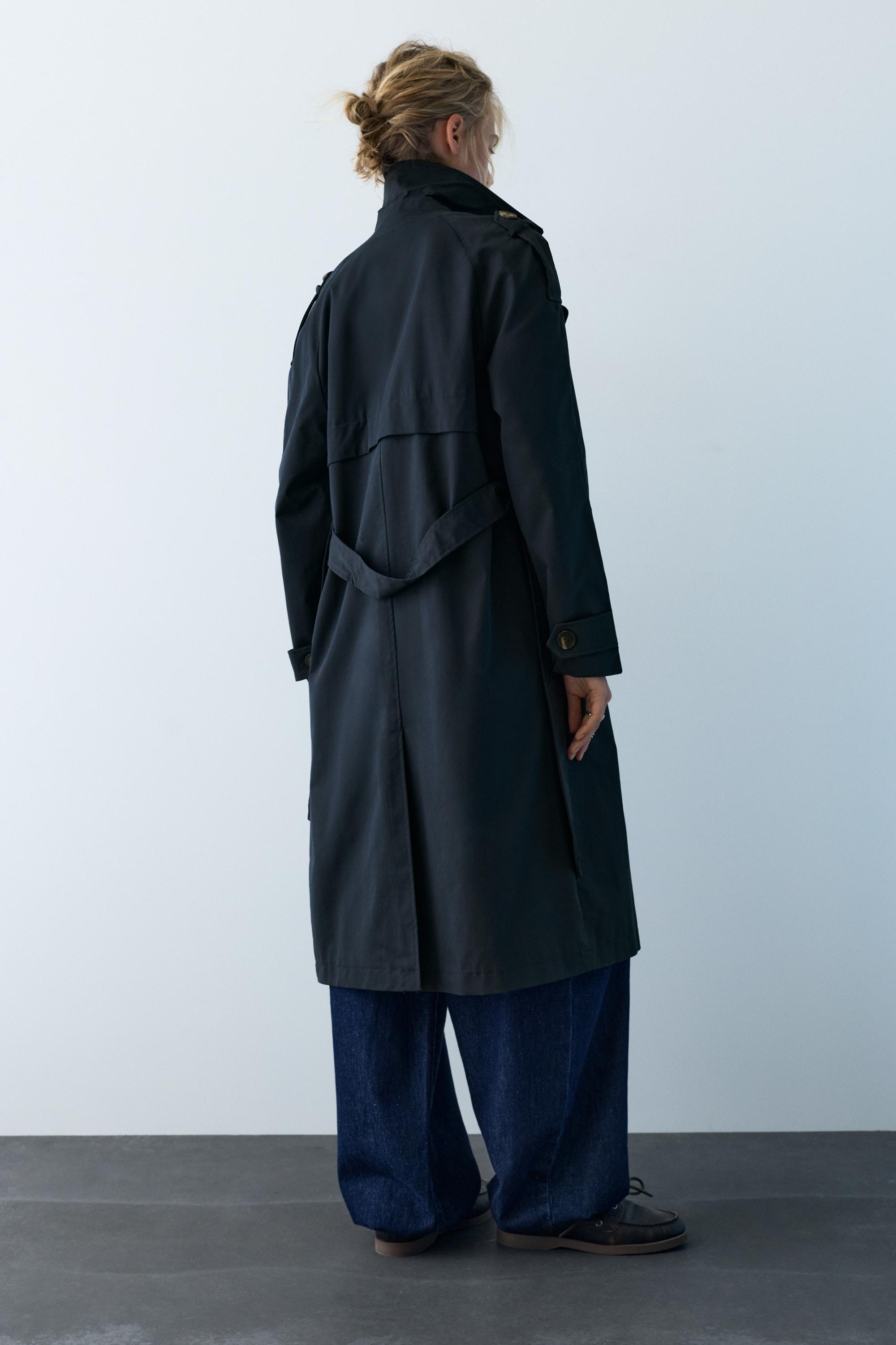 Kemerli uzun trençkot - Görsel 62