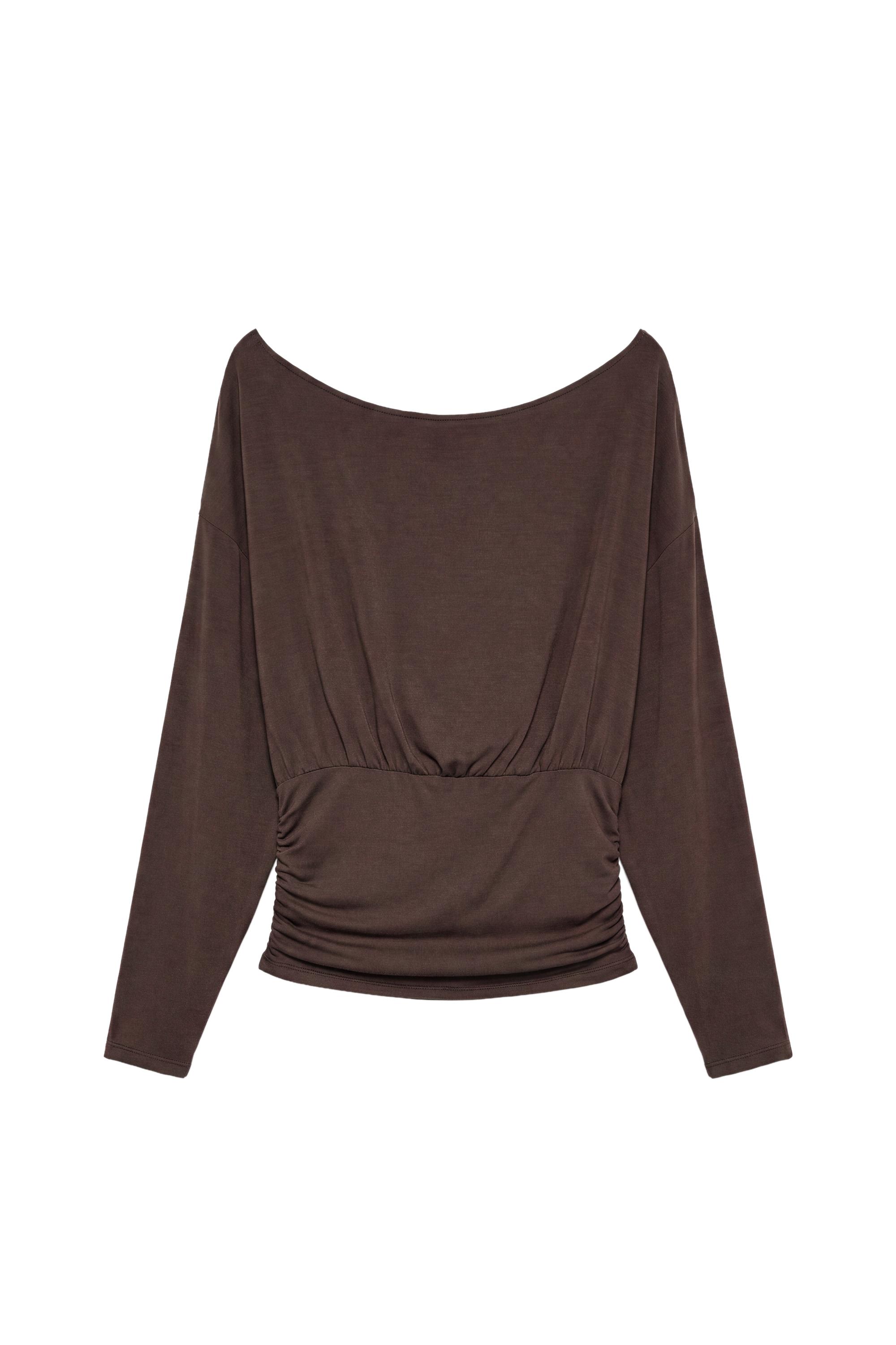 Pull&Bear Asimetrik kuşaklı top görsel 8