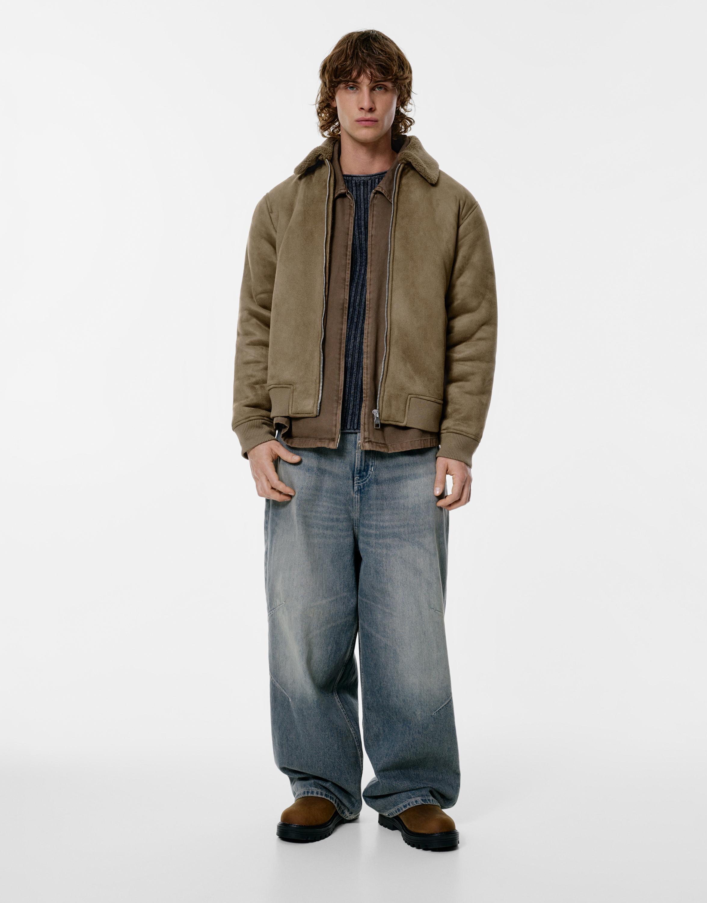 Combined double-faced jacket — Caramel