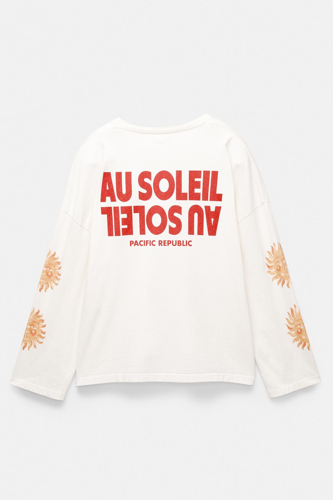 Long sleeve 'Au Soleil' T-shirt PULL&BEAR - Main Image