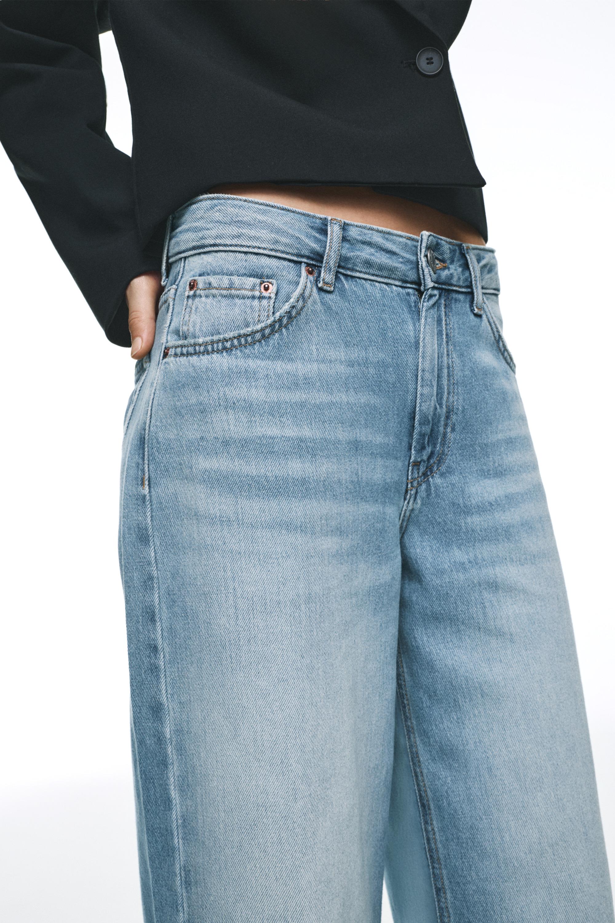 Oversize baggy jeans — Medium blue