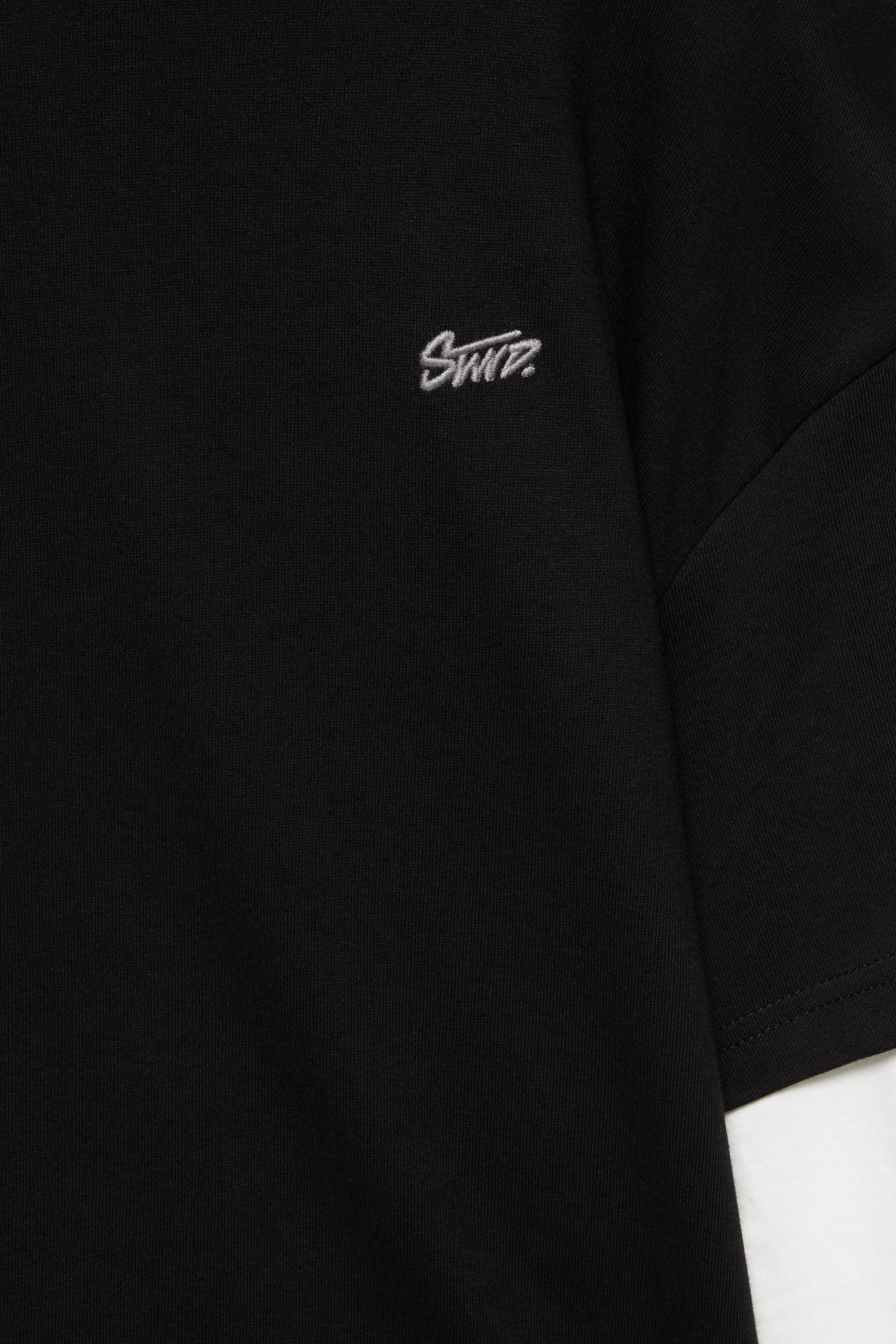 Double sleeve T-shirt — Black