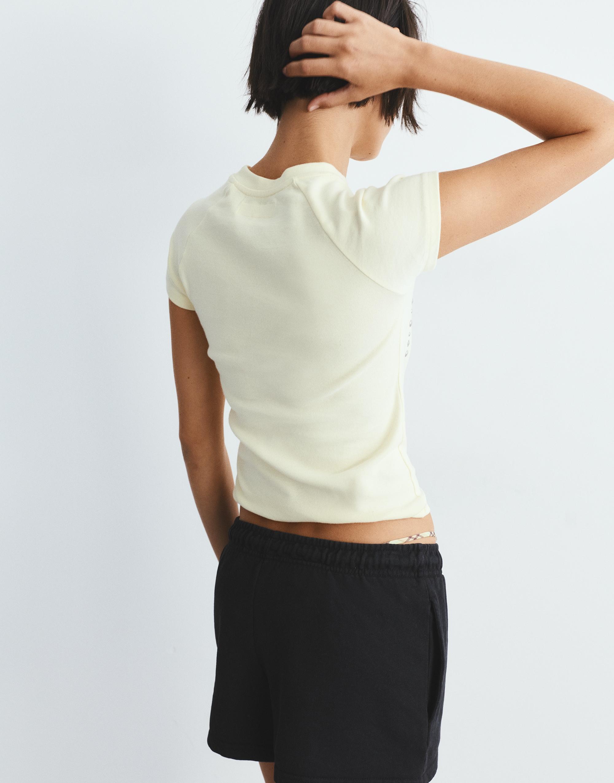 Lastikli bel spor şort - Görsel 24