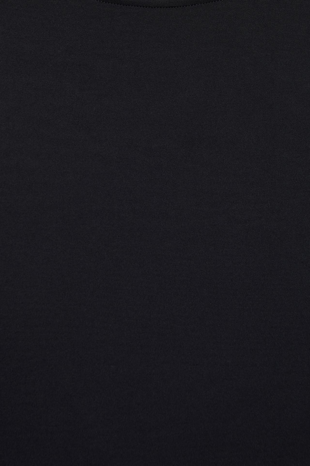 Long sleeve cut-out bodysuit — Black
