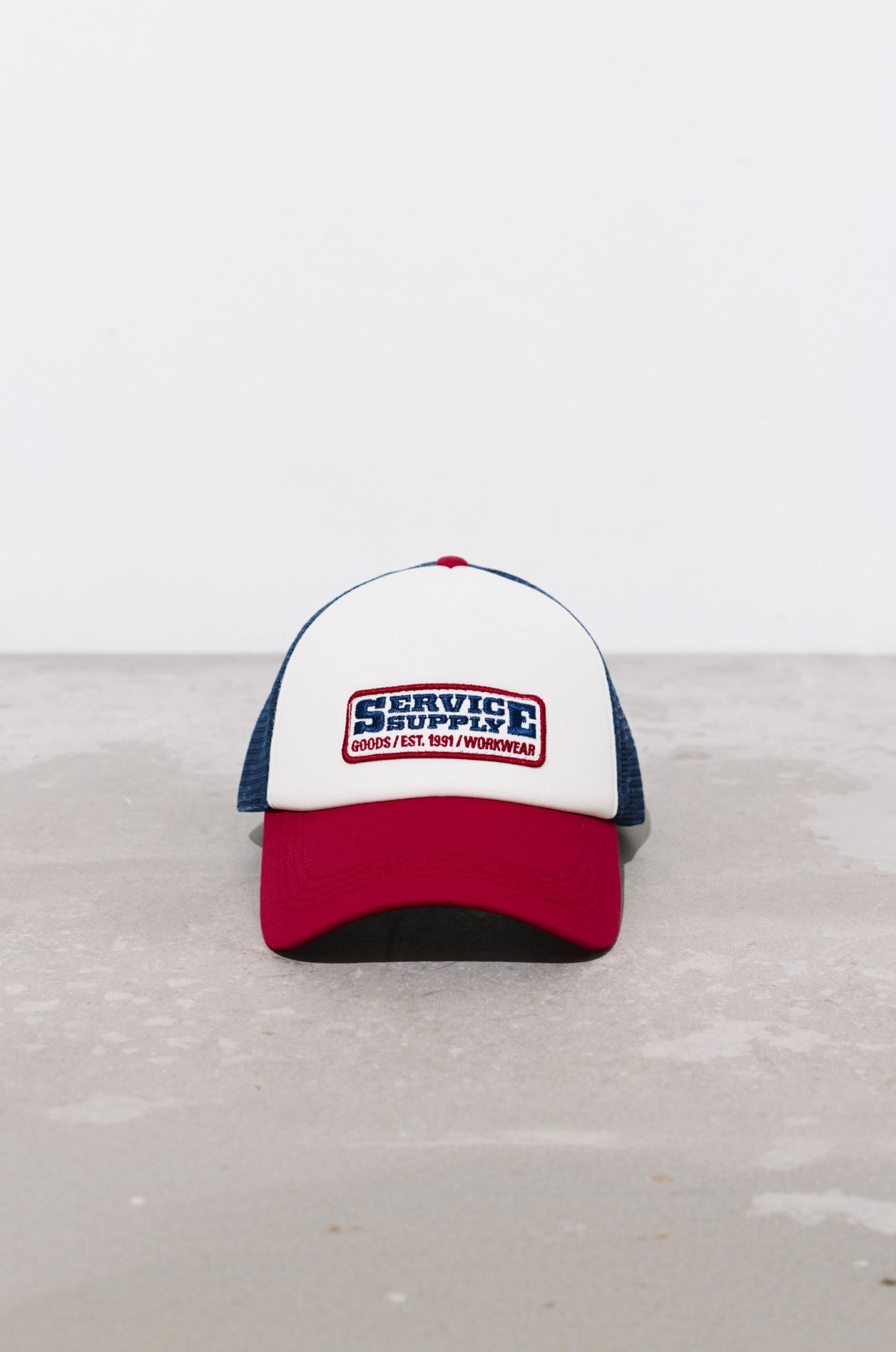 Service Supply trucker cap — Red