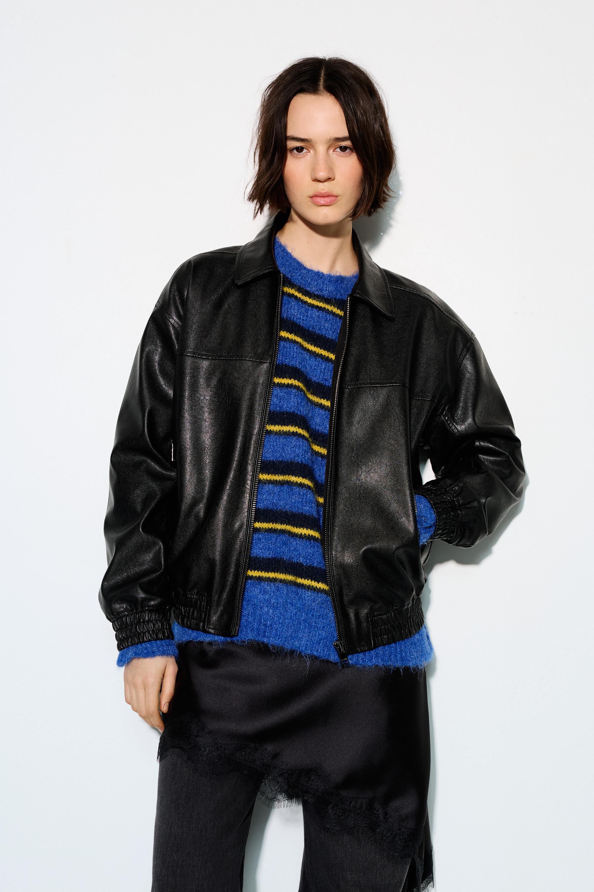 Suni Deri Baba Kesim Ceket - Görsel 47