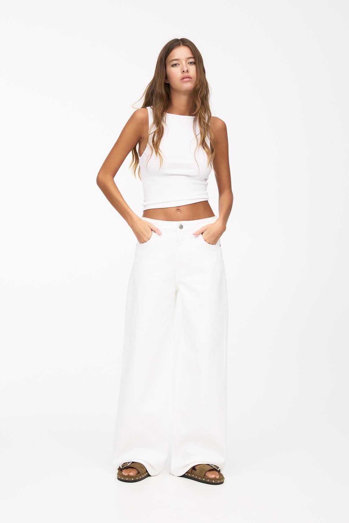 Vaqueros Blancos Vaqueros Loose Fit Buy White Straight Leg Jeans