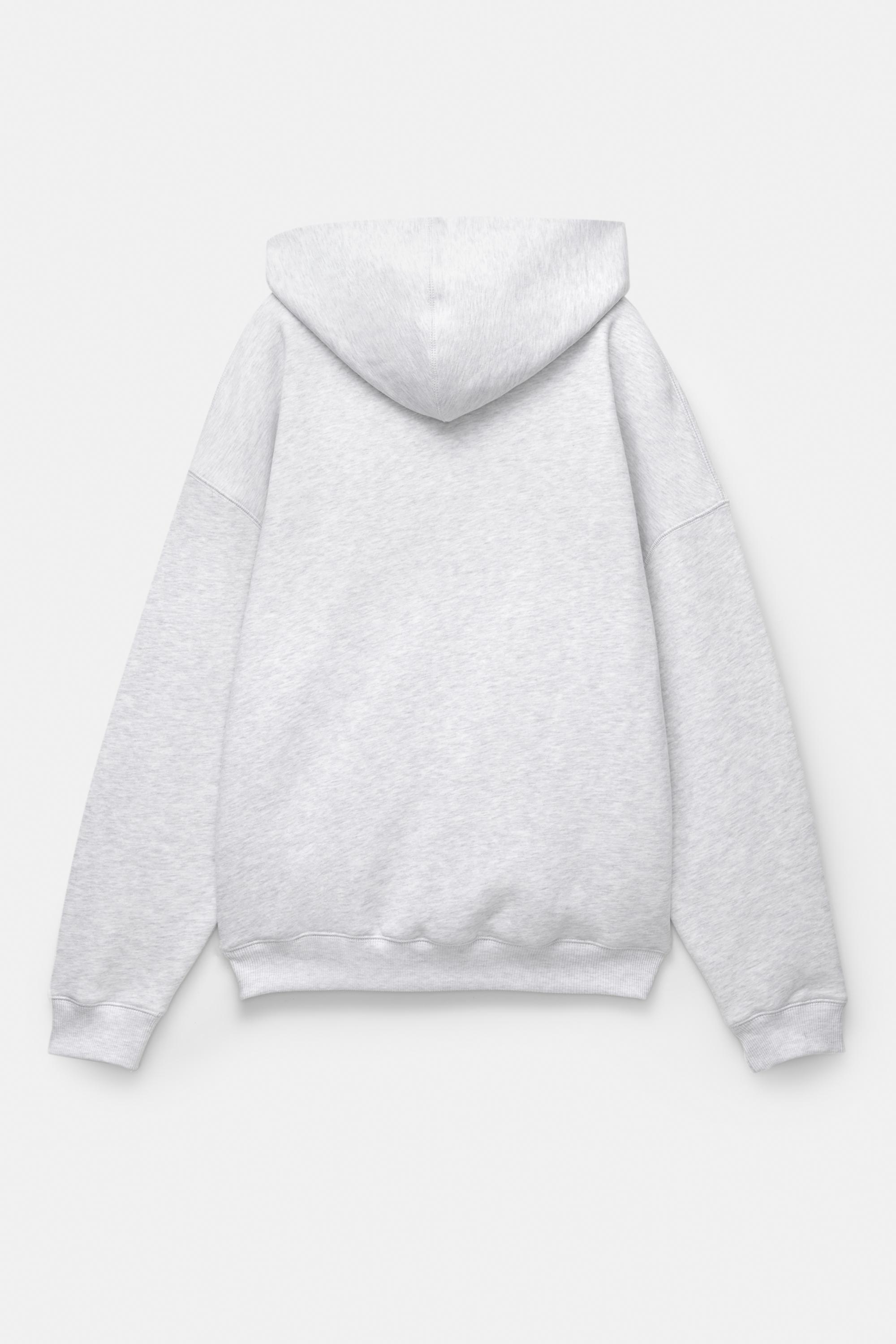 Boxy hoodie — Pale marl