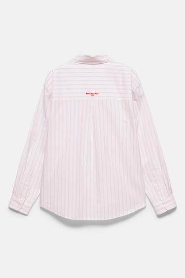 Striped long sleeve shirt — Rose pink 7