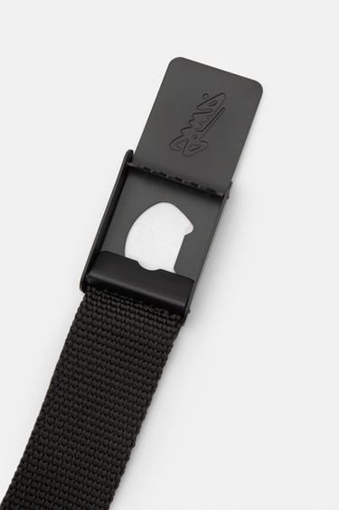 Fabric belt with black STWD buckle — Black 4