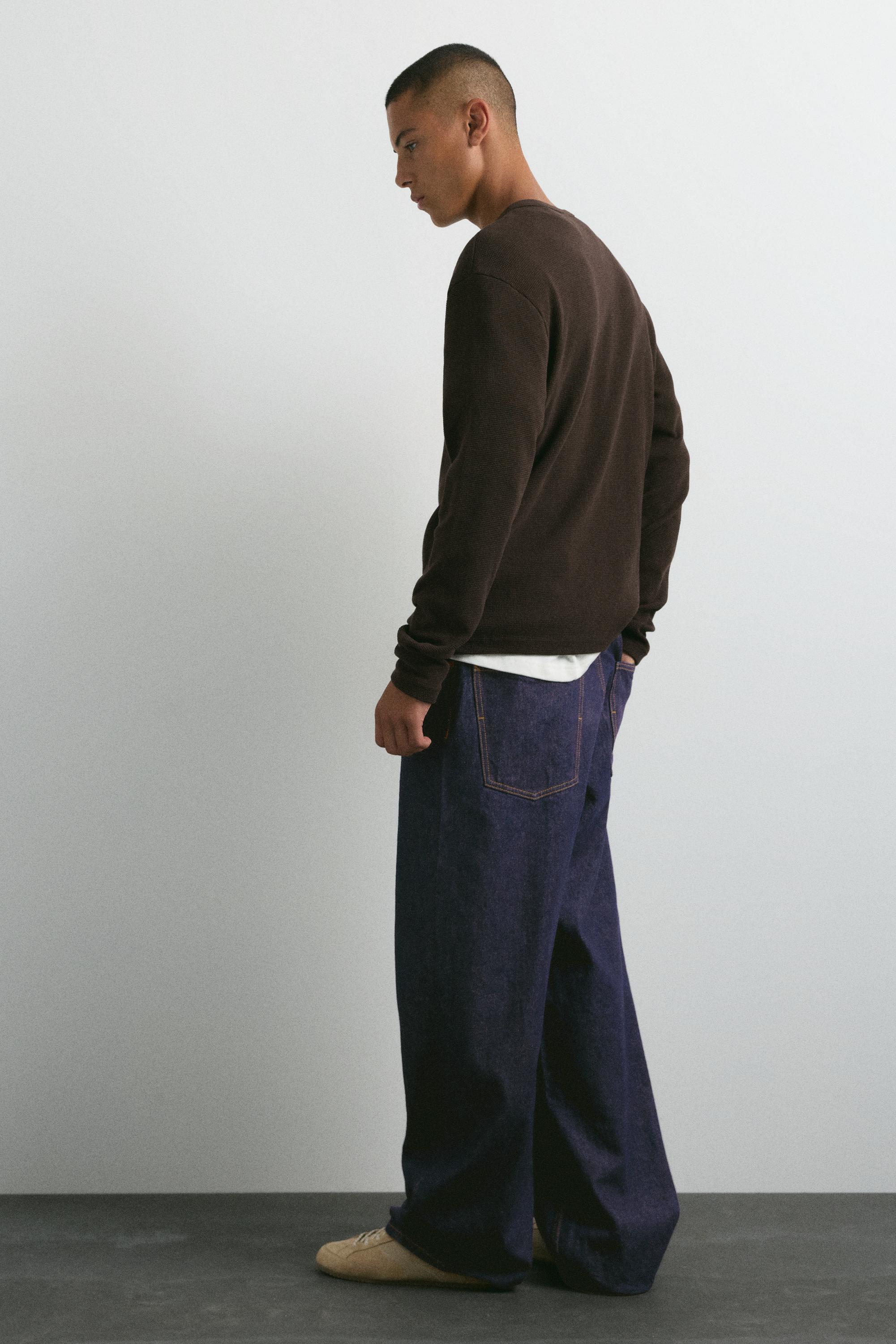 Relaxed baggy jeans — Navy