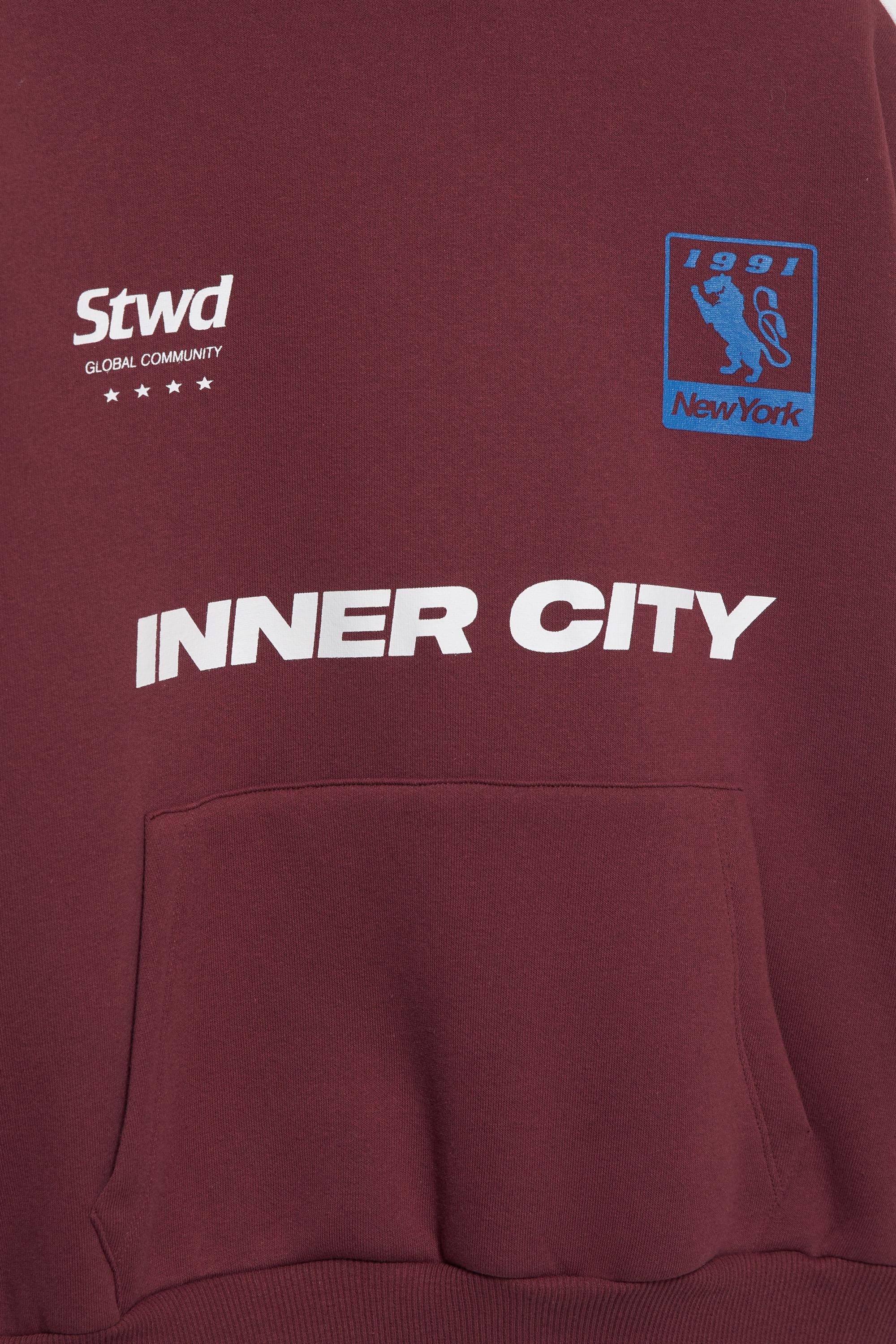STWD Inner City hoodie — Maroon