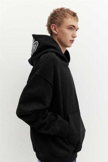 STWD hood sweatshirt — Black 3