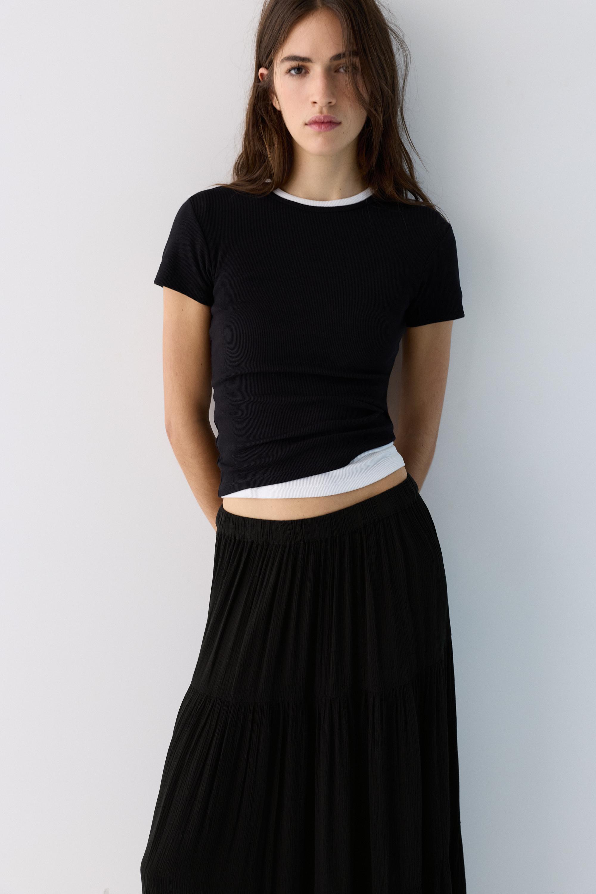 Panel detaylı midi etek - Görsel 97