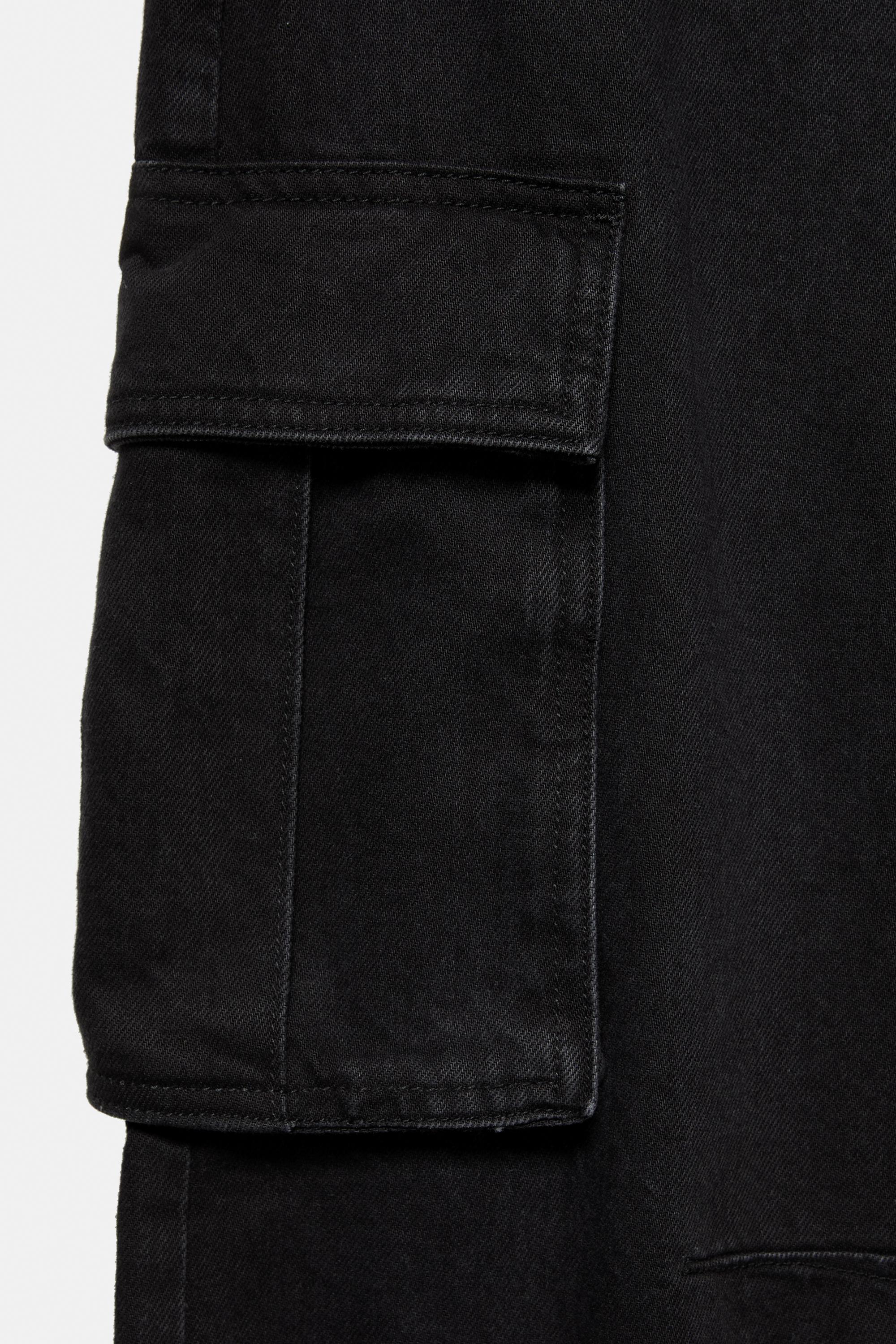 Pull&Bear Relaxed kargo jean görsel 5