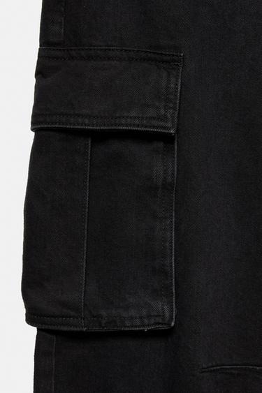 Relaxed cargo jeans — Faded black 8