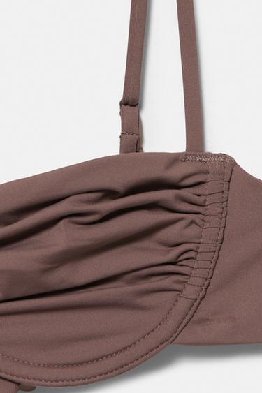 Balconette bikini top — Brown 3