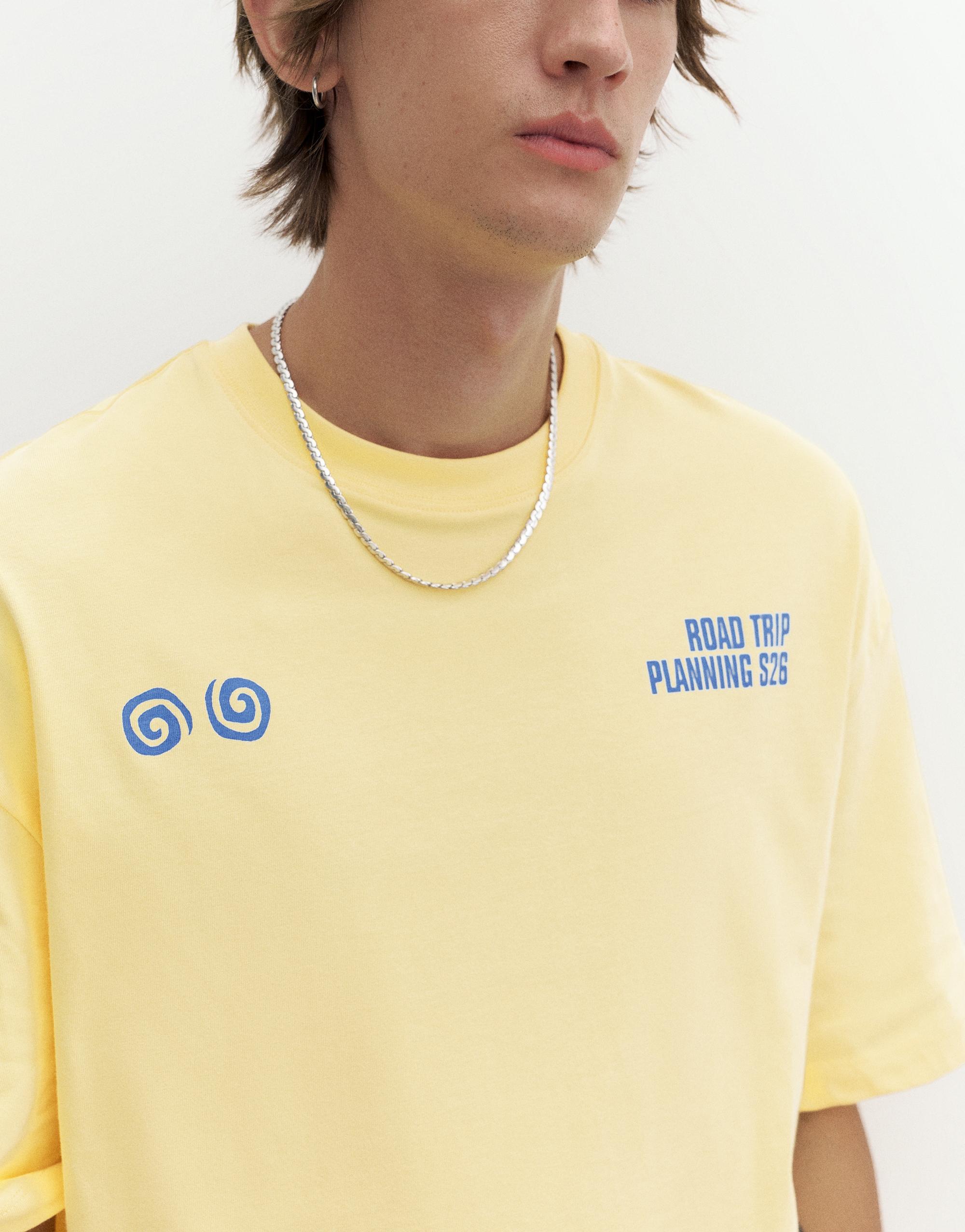 STWD Road Trip graphic T-shirt — Yellow