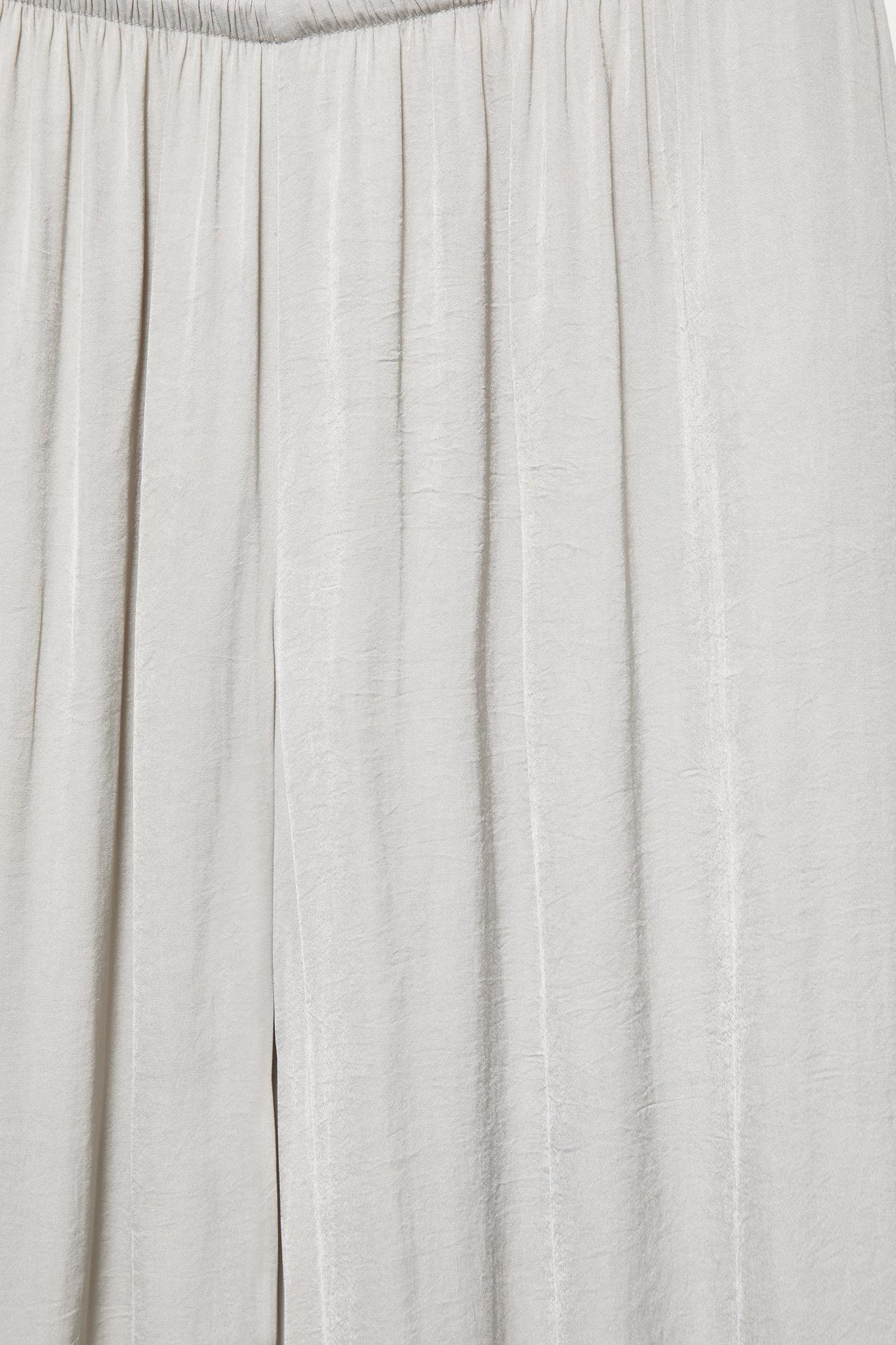 Satin sarouel trousers — Pale grey