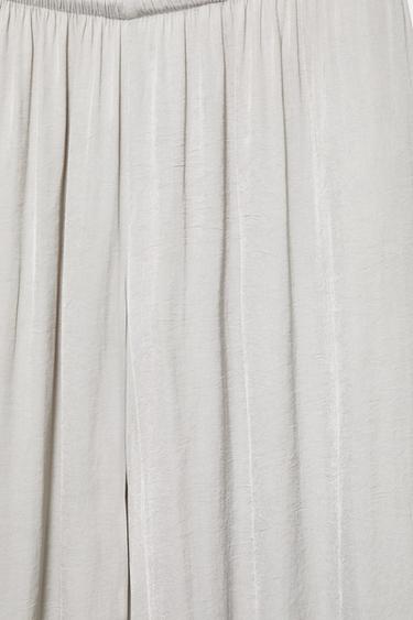 Satin sarouel trousers — Pale grey 6