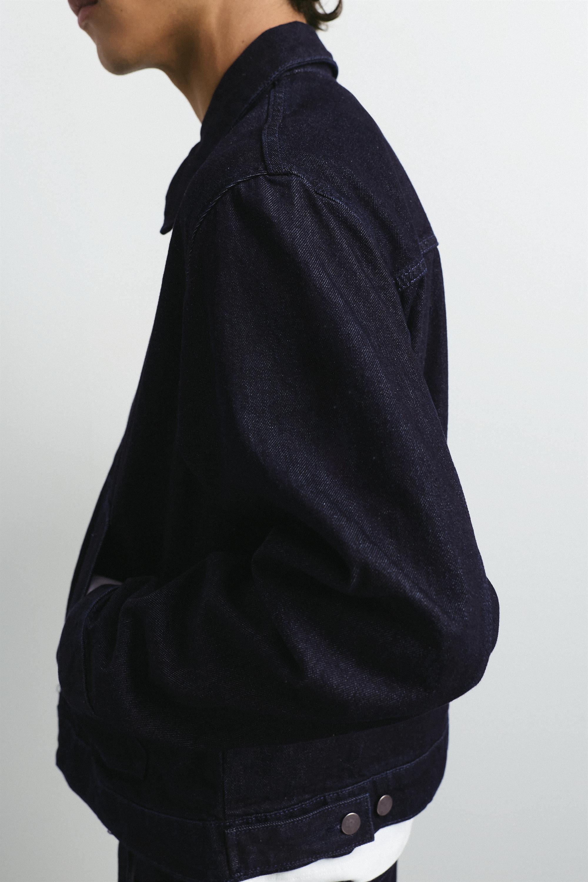Pull&Bear Fermuarlı denim ceket görsel 8