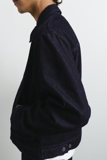 Zip-up denim jacket — Navy 5