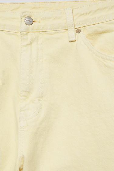 Baggy denim Bermuda shorts — Yellow 9