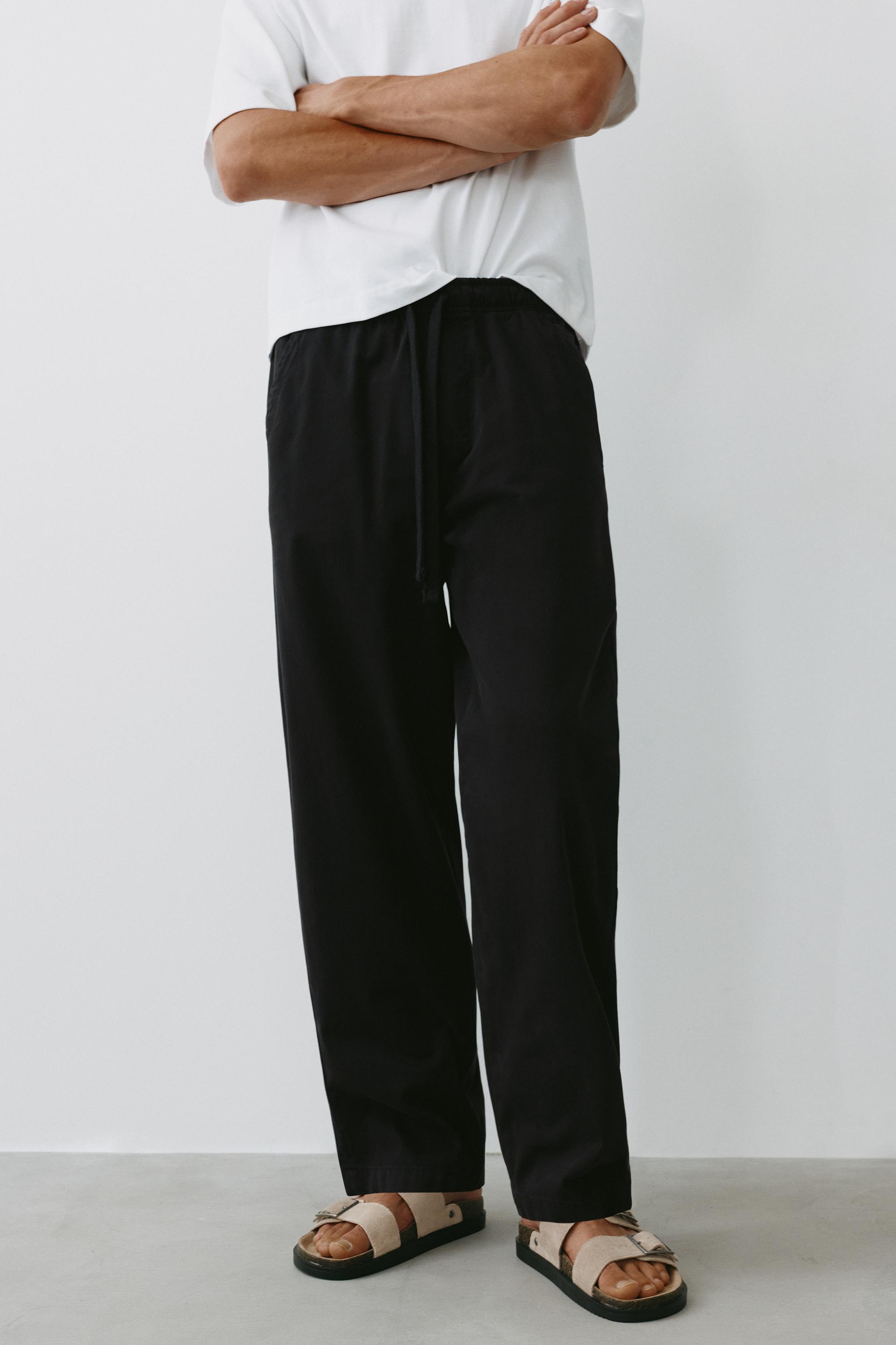 Baggy jogger pants — Black