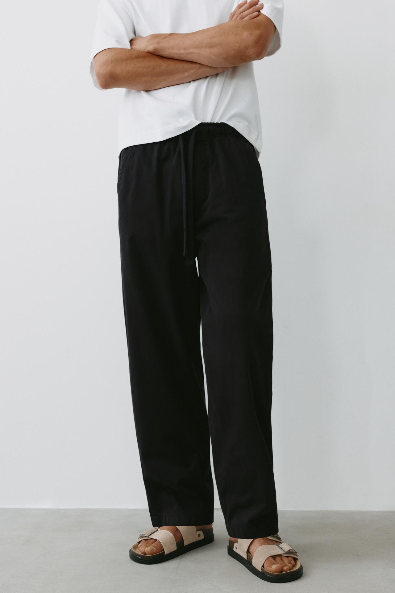 Baggy jogger pants — Black