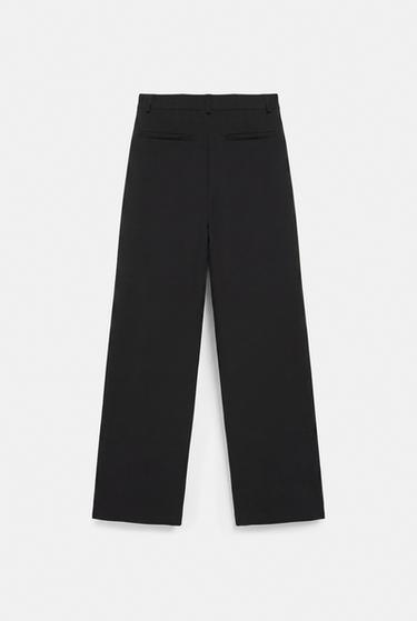 Slim fit straight smart trousers — Black 7